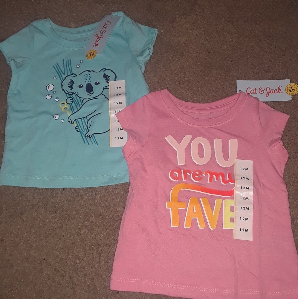 Girls 12M bundle shirts NWT